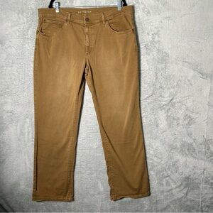 Mott And Bow Jeans Mens‎ Size 40X32 (40X31.5) Tan Denim Stretch Mercer Straight